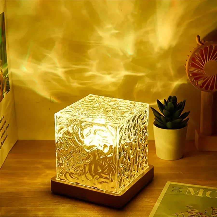 Dynamic Water Ripple Night Light 16 Color Projector Lamp Bedroom Ambient Light USB Remote Cool Wall LED Light Gaming Room Decor - AliExpress 39 - Image 3