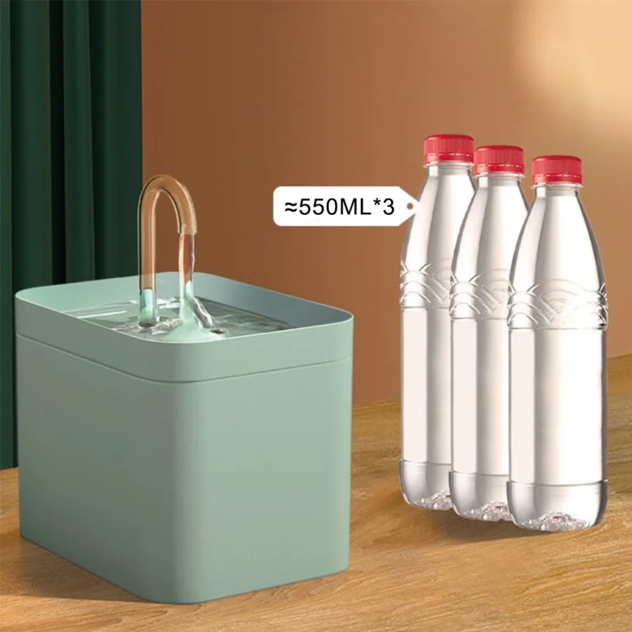 Recirculate Filtring 1.5L USB Electric Cat Water Fountain Auto Filter Cat Drinker Bowl for Cats Pet Water Mute Dispenser - Image 2